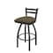 Holland Bar Stool Co 25" Low Back Swivel Counter Stool, Pewter Finish, Graph Cork Seat 41125PW017 - alternate 1